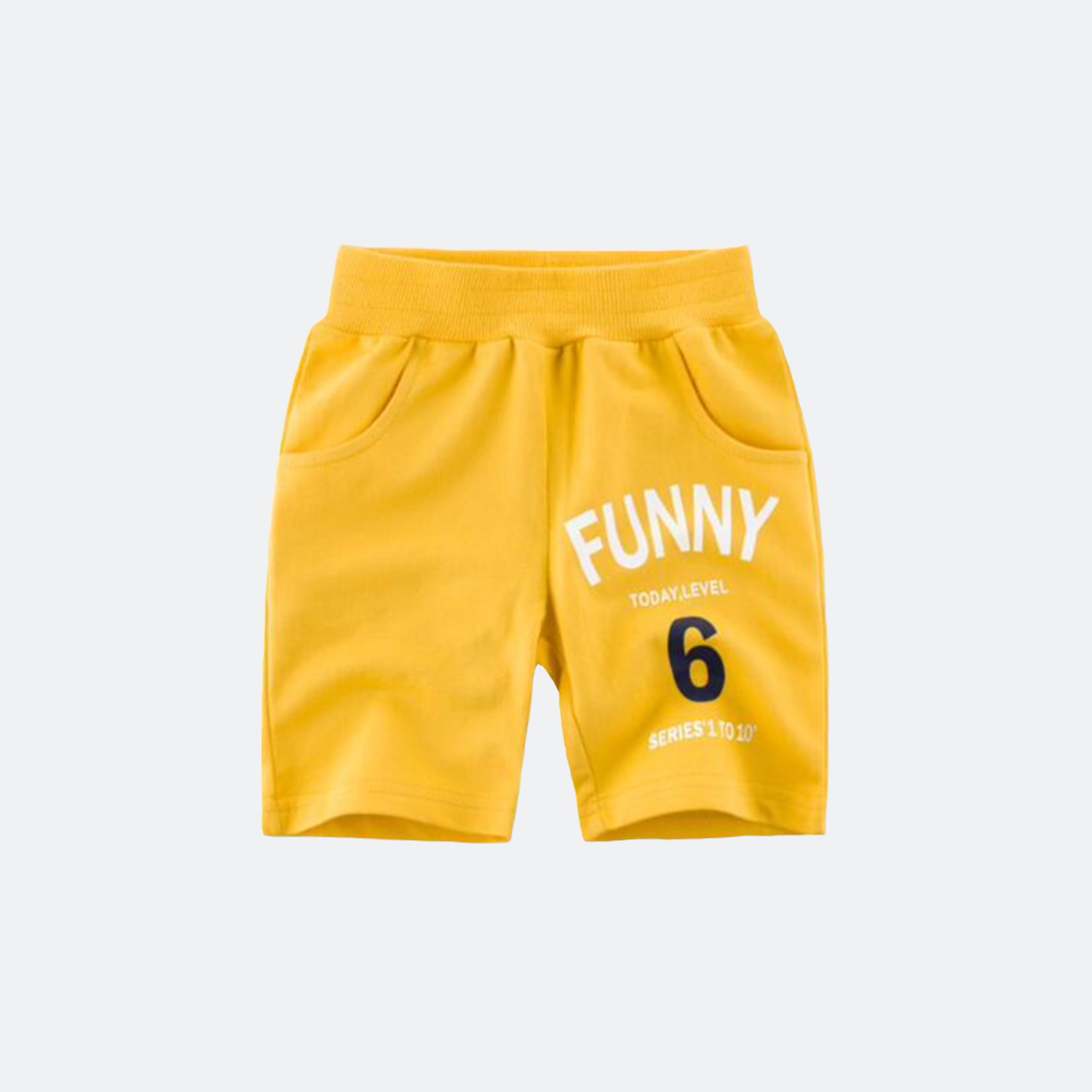 Yellow Sport Sweatpants Shorts for Kids - Boys